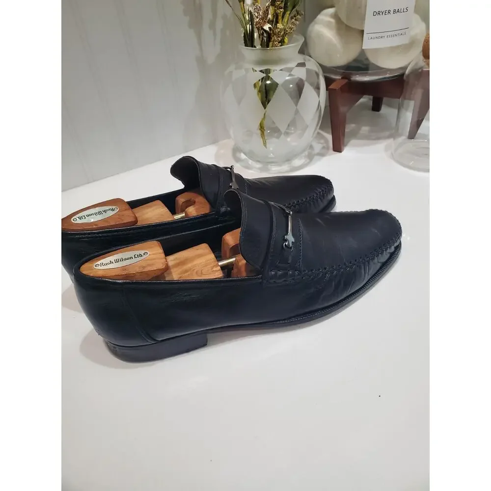 Bruno Magli Black Leather Shoes Size 12